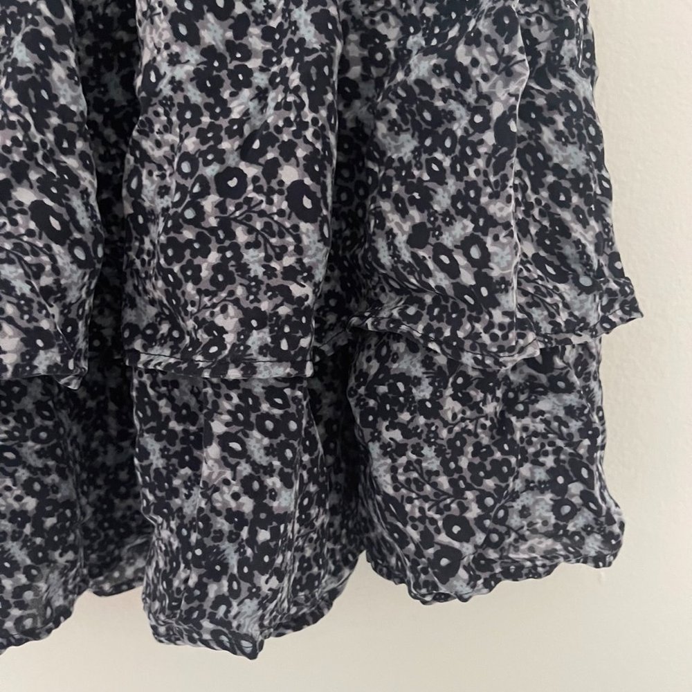 Blue Ruffle Mini Skirt - Picture 5 of 8